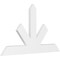 Ekena Millwork Saratoga Architectural Grade PVC Gable Bracket, 60"W x 35"H x 2"D x 6"F, 14/12 Pitch GBP060X35X0206SAR00 - alternate 1
